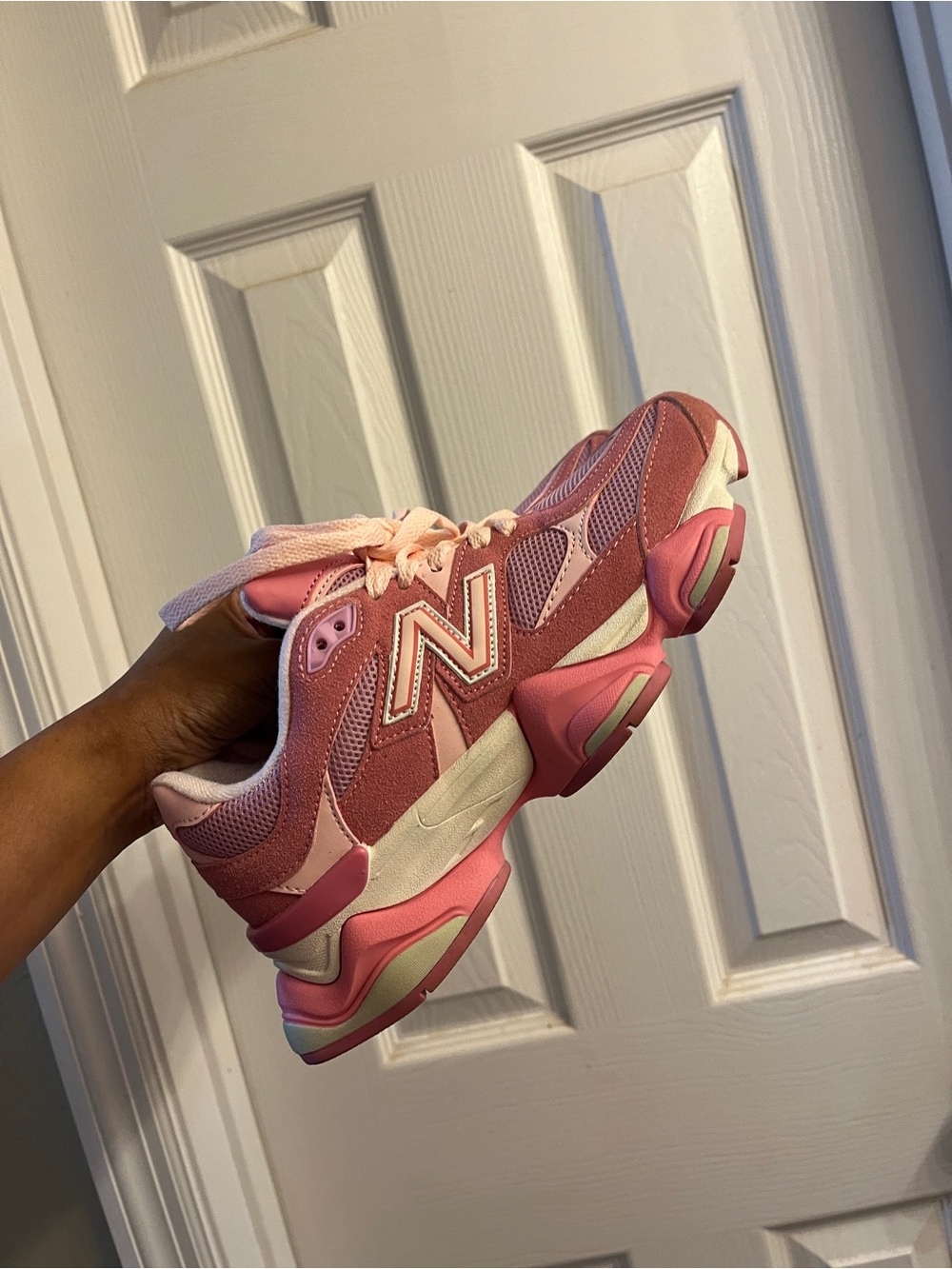 New Balance 9060 Chunky Pink Two Tone Sneakers